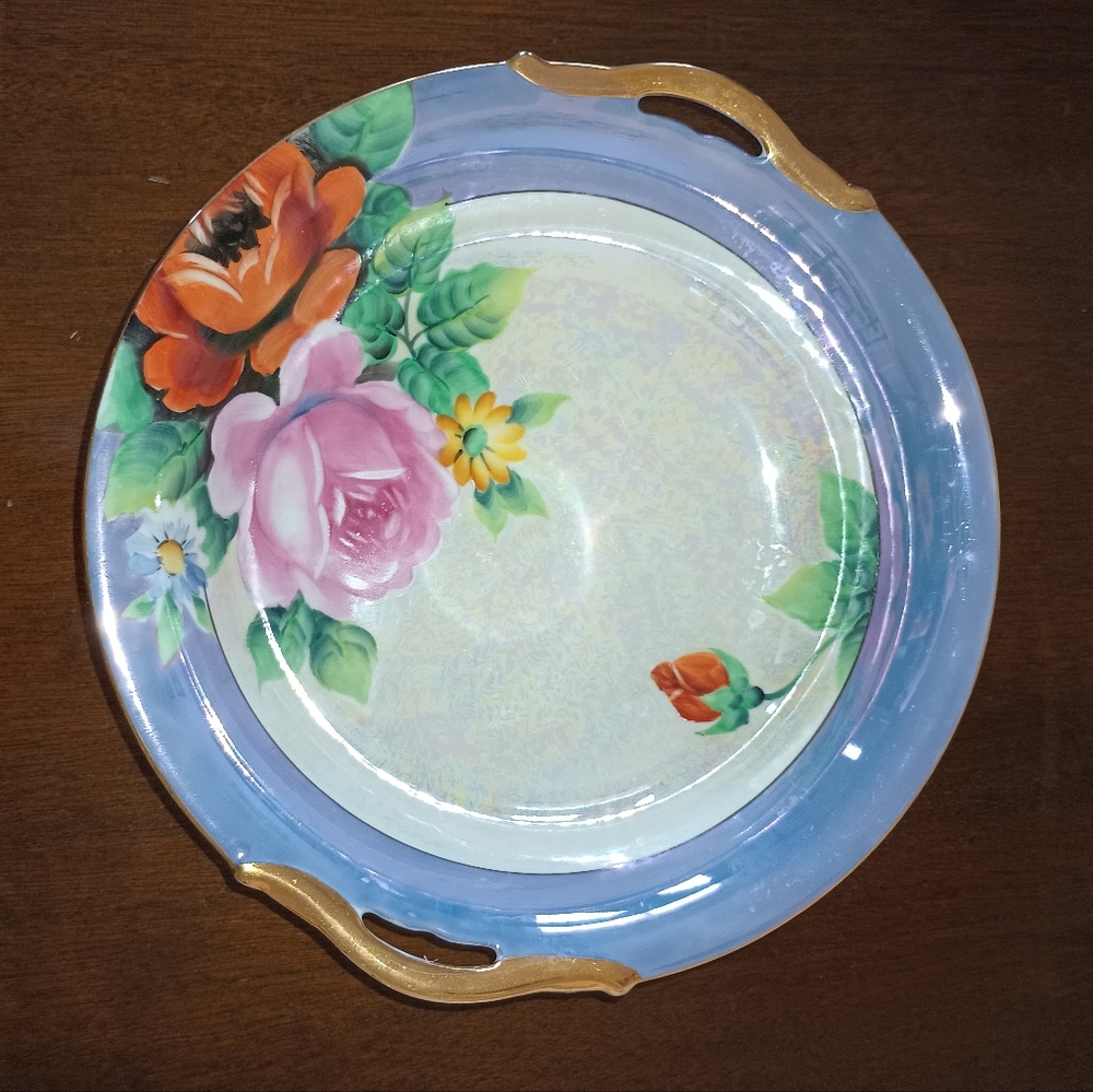 Noritake Lusterware Floral‎ Serving Bowl 10"